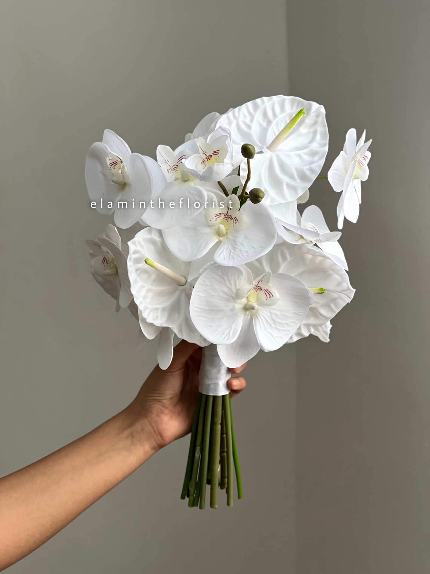  دسته گل ارکیده و آنتاریم 