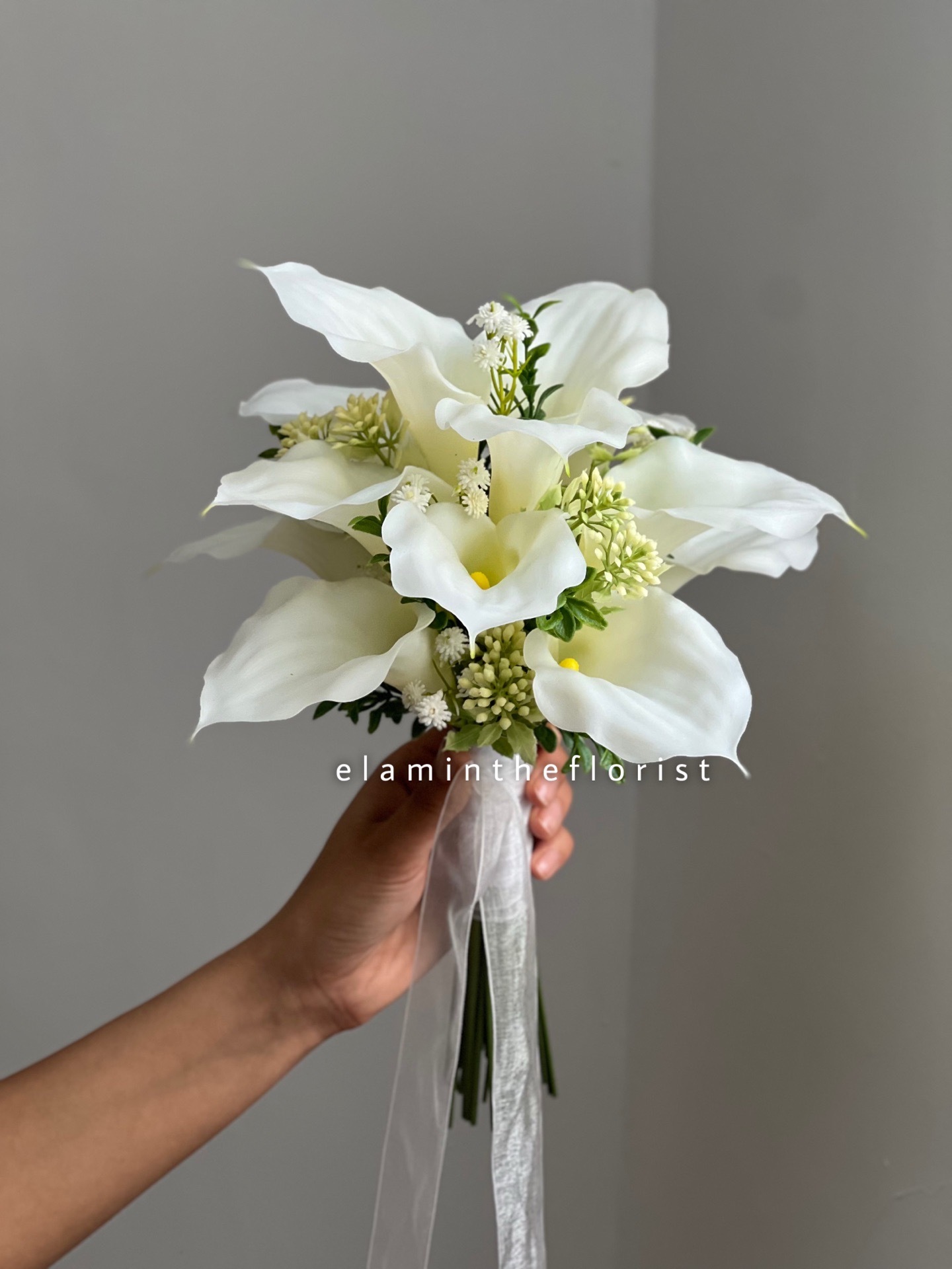 دسته گل مصنوعی عروس شیپوری وارداتی