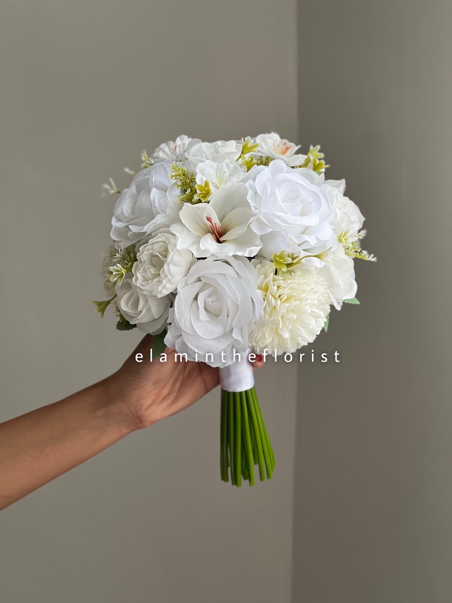 دسته گل مصنوعی عروس سفید