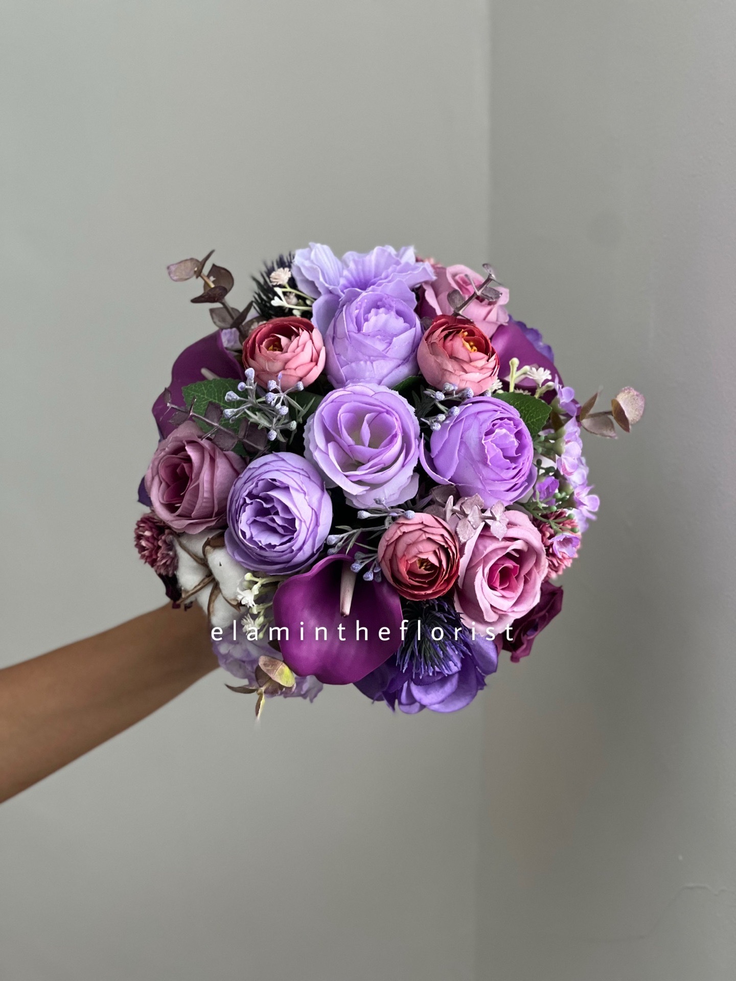  دسته گل مصنوعی یاسی 