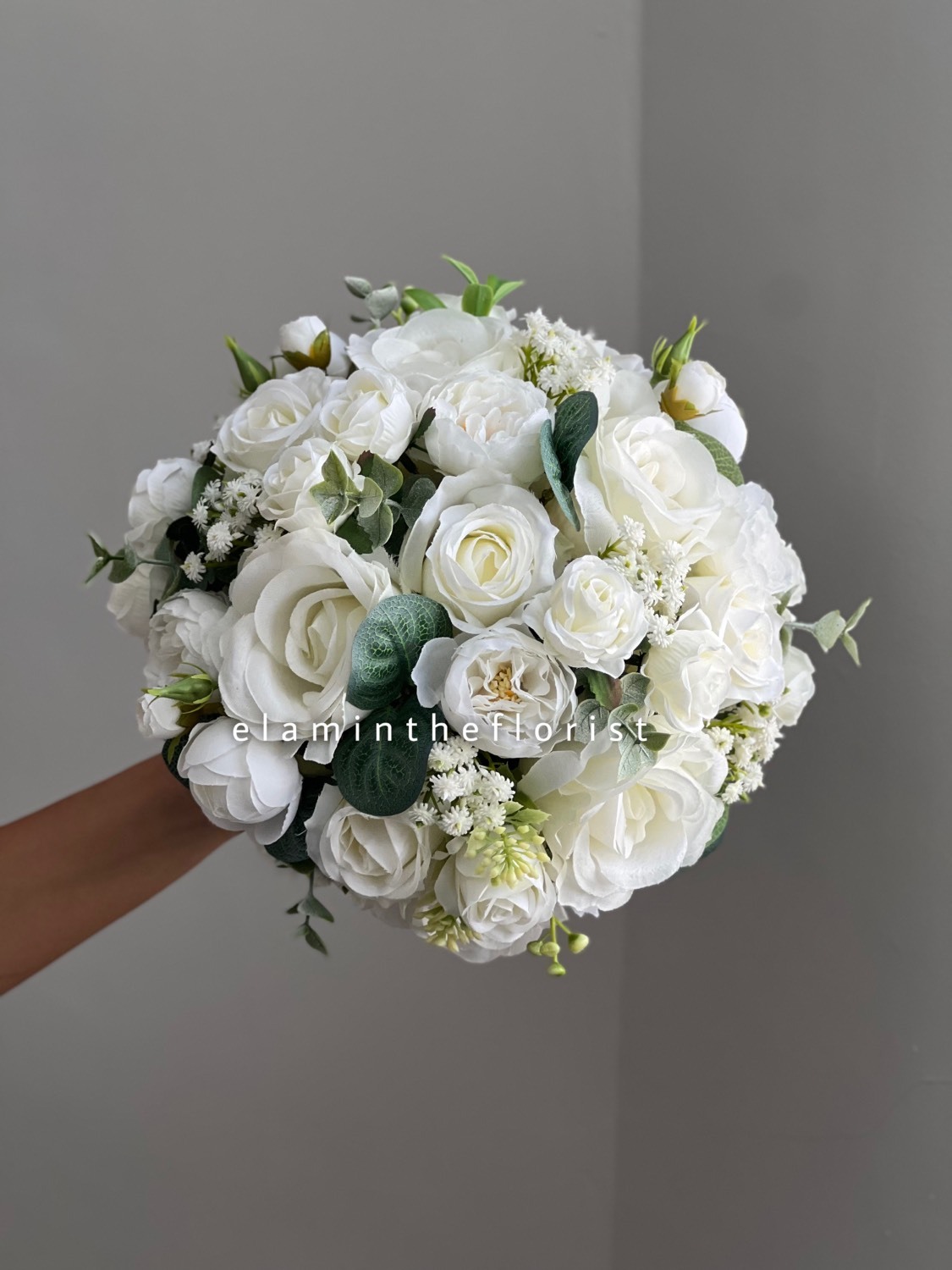  دسته گل مصنوعی عروس دفرمه 